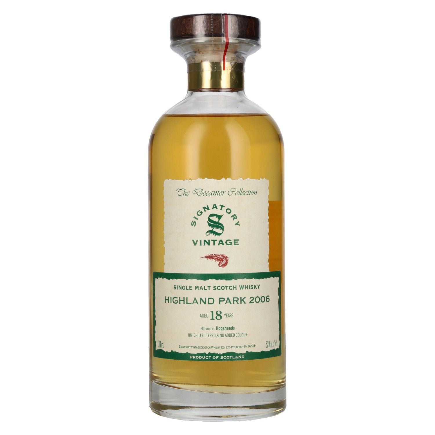 c31d7237464d04469fe330b879a31c3d1660af7fd6e1f73505b5c79628d791f0.jpg Signatory Vintage 18 Years Old HIGHLAND PARK The Decanter Collection 52% Vol. 0,7l - Image 1