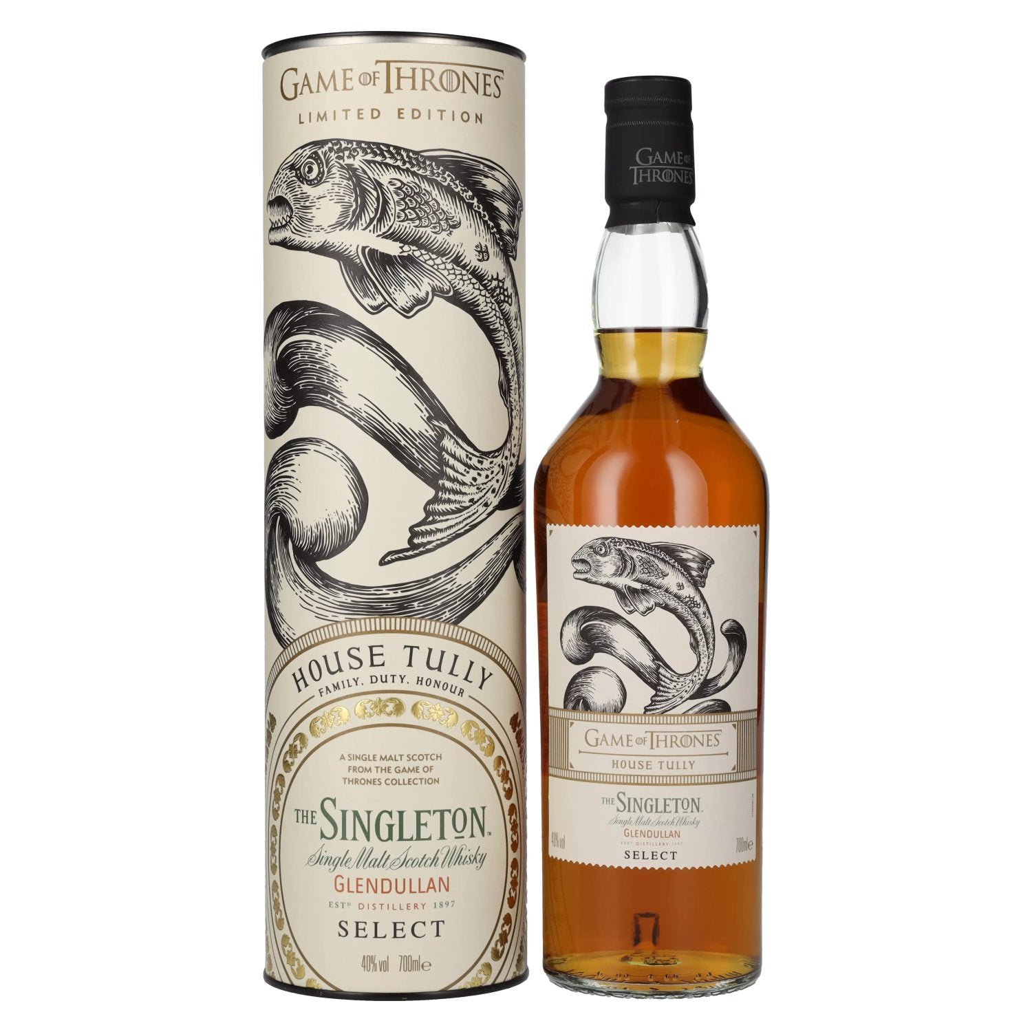 c75a18e583197c89251b166874ff48e61f080a447c0ba74d359fa23bb39c435e.jpg The Singleton of Glendullan GAME OF THRONES House Tully Single Malt Scotch Whisky 40% Vol. 0.7l in gift box - Image 1