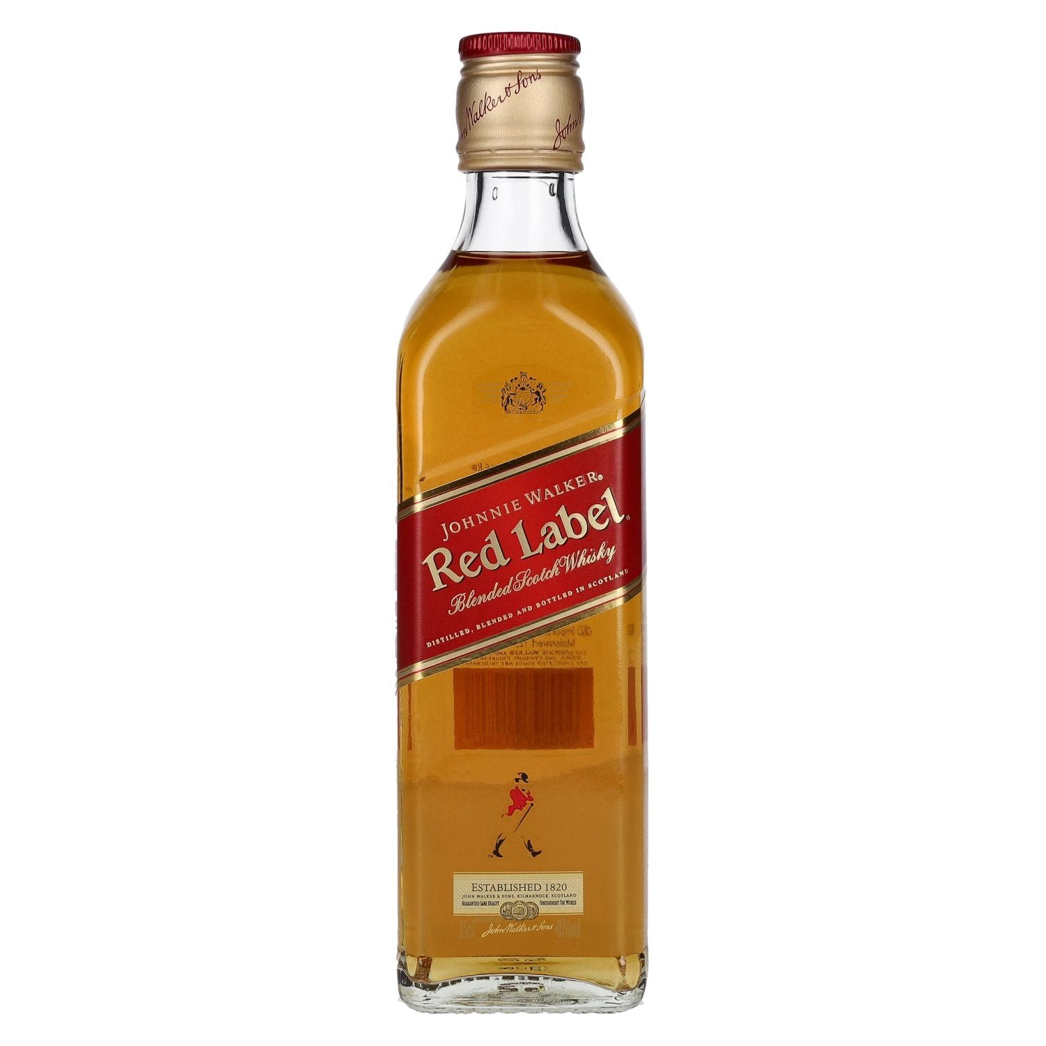 c7b1ceedb8e35bff5a422c7ab6650a3aeb012ef8e5176b8a11ab48f065b36739.jpg Johnnie Walker Red Label Blended Scotch Whisky 40% Vol. 0,35l - Image 1