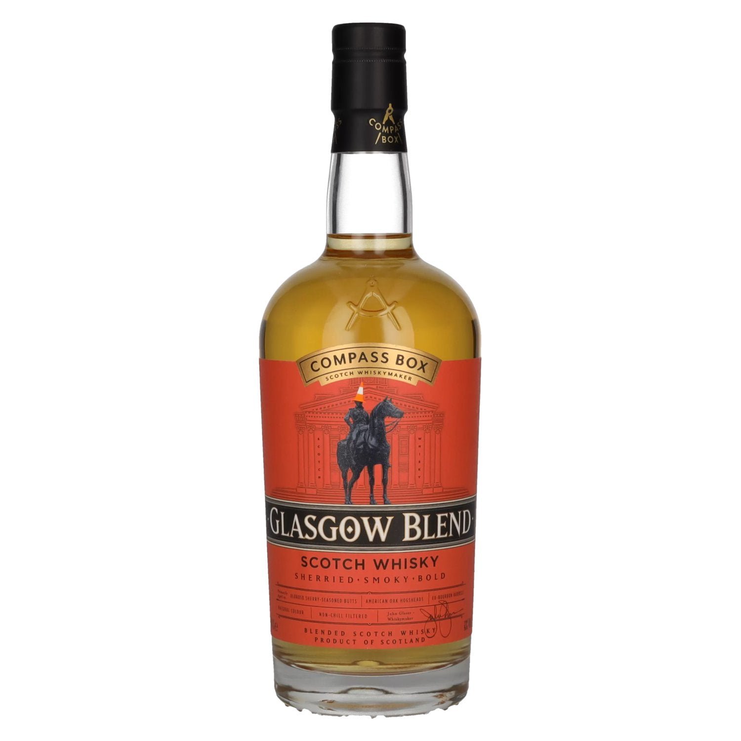 c7f8e899f573f70bc4adc270f3bb493a27036e50f3008a4855b3b4ee690fceac.jpg Compass Box GLASGOW BLEND Scotch Whisky 43% Vol. 0,7l - Image 1