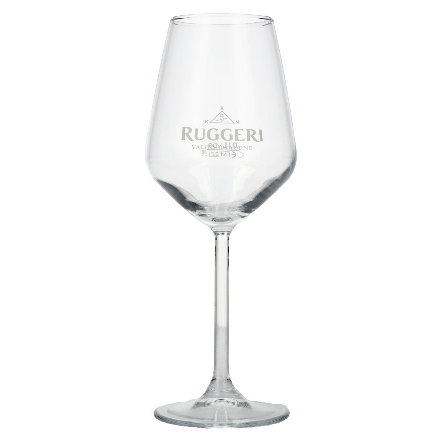 cba4e44c4da719f616dd203a9f751fb52c3a187e576fa6148680e1bd6708b67f.jpg Ruggeri Argeo Prosecco stemmed glass with calibration - Image 1