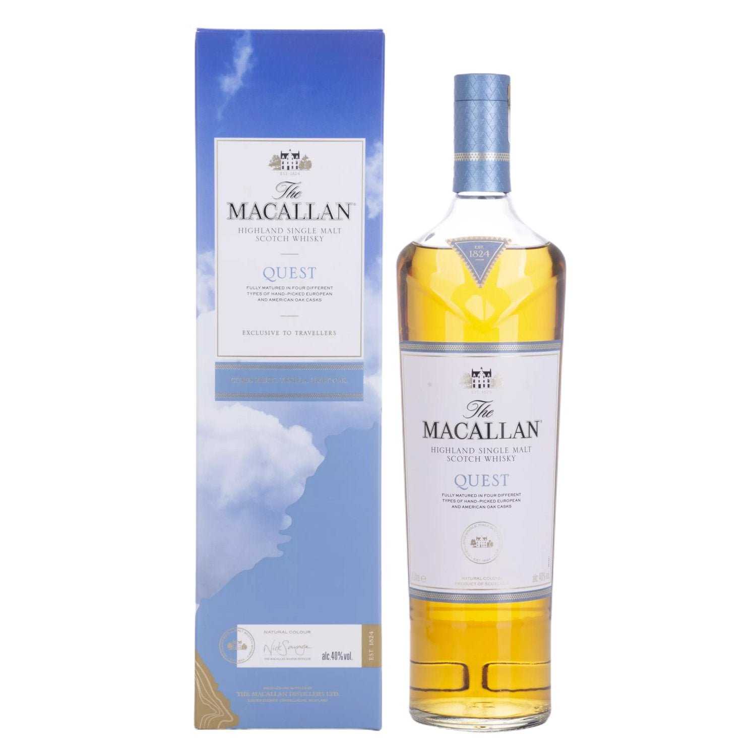 cd2a31bd90db92ad41c366522f95b48773e64cb12e08601e06b6e0d06bca71be.jpg The Macallan QUEST Highland Single Malt 40% Vol. 1l in gift box - Image 1