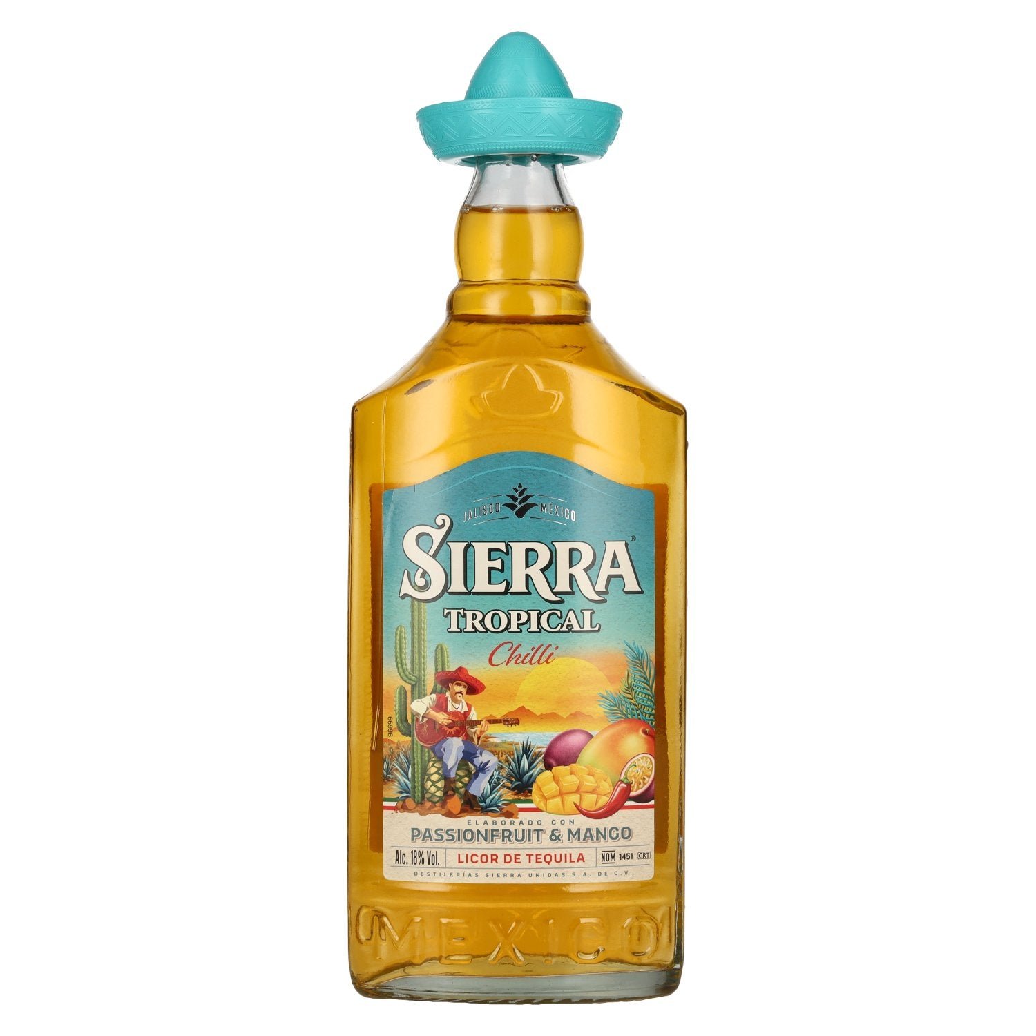 ceae2b4d3aa22ba517e37c68179ab4a6a0690c2fa40a31effc4a5de539380d74.jpg Sierra Tropical Chilli Tequila Liqueur 18% ABV 0.7l - Image 1