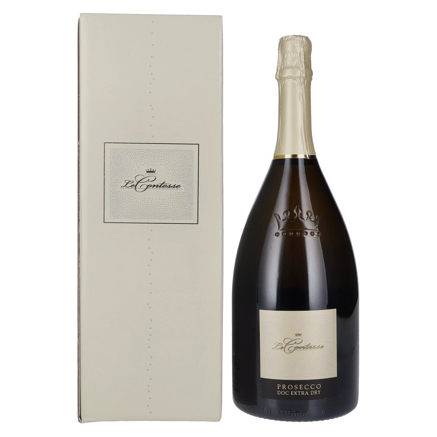 d0bffd56d0cd29b401d0a3262b7f8a5000b097f3bf5d6e99477b86a038c0d8a5.jpg Le Contesse Prosecco DOC Extra Dry 11% Vol. 1.5l in gift box - Image 1