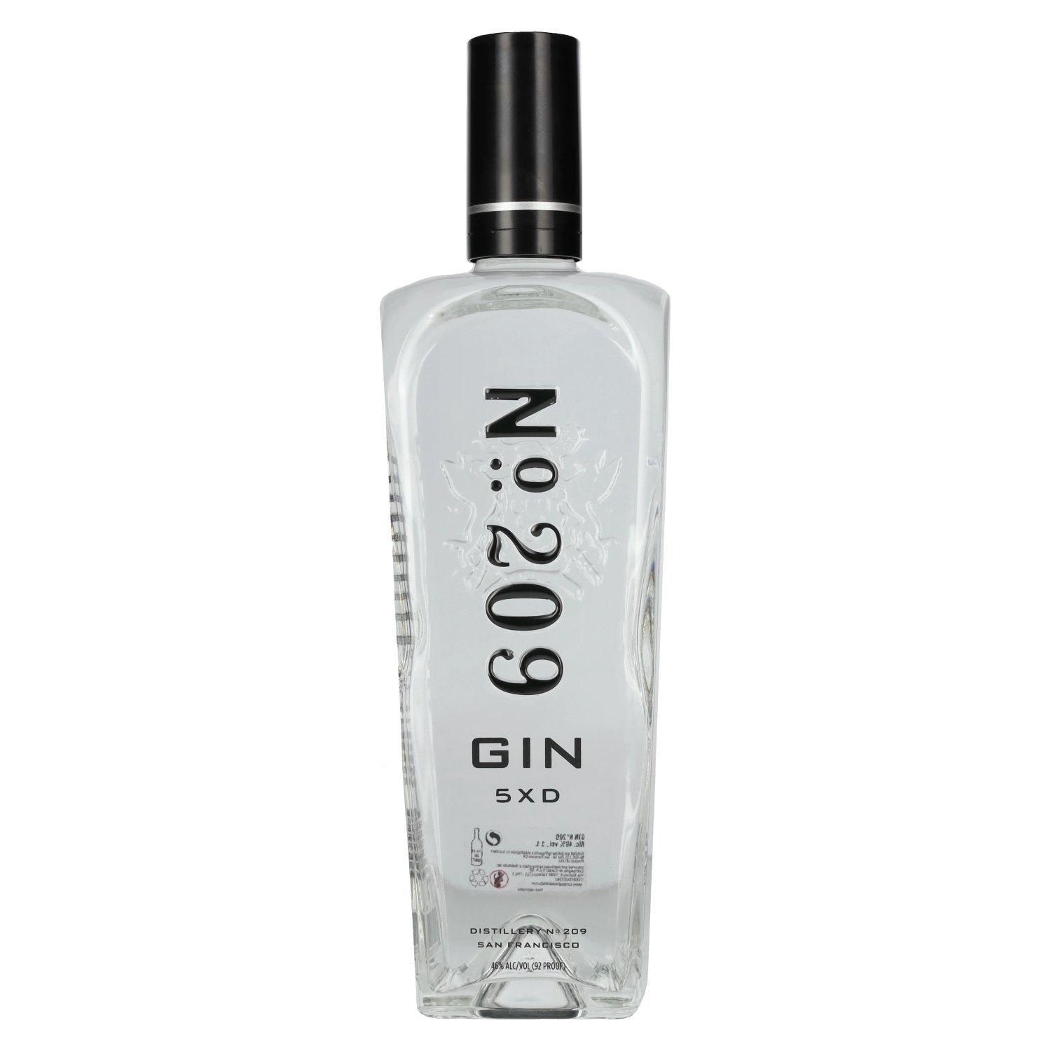 d5bce5e9261583e0ae99e1f518f6ea0b8d63c52e5311dcc24aac3e1f0f1eeb1b.jpg No. 209 Gin 5XD 46% Vol. 1l - Image 1