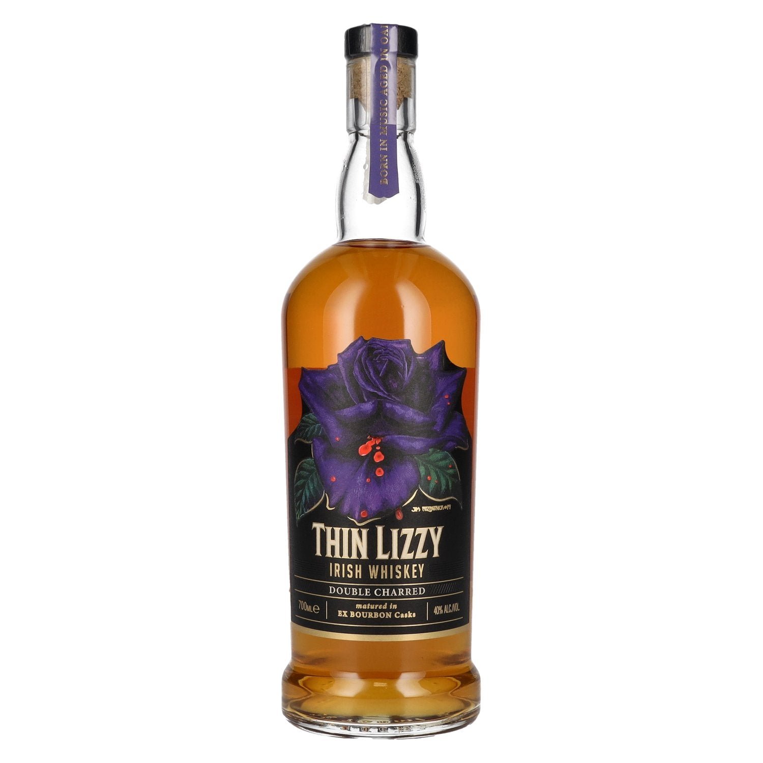 d65784c5cac8aeb9882addd76e7db7f8891aed9485f144322ed0d3de79a54ba0.jpg Thin Lizzy Double Charred Irish Whiskey 40% Vol. 0,7l - Image 1