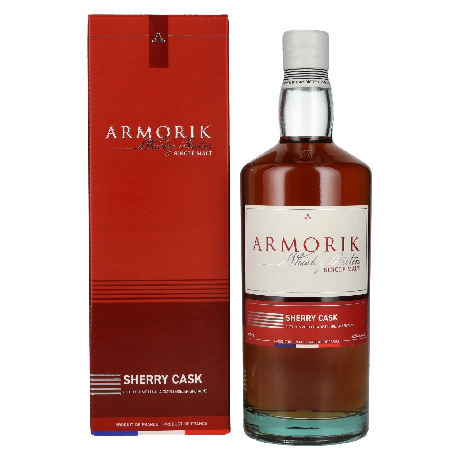 db9f1907e2e42660bd376b3ad40f710dca0362514cf702dee5ee59237c99e518.jpg Armorik SHERRY CASK Whisky Breton Single Malt 46% Vol. 0,7l in gift box - Image 1