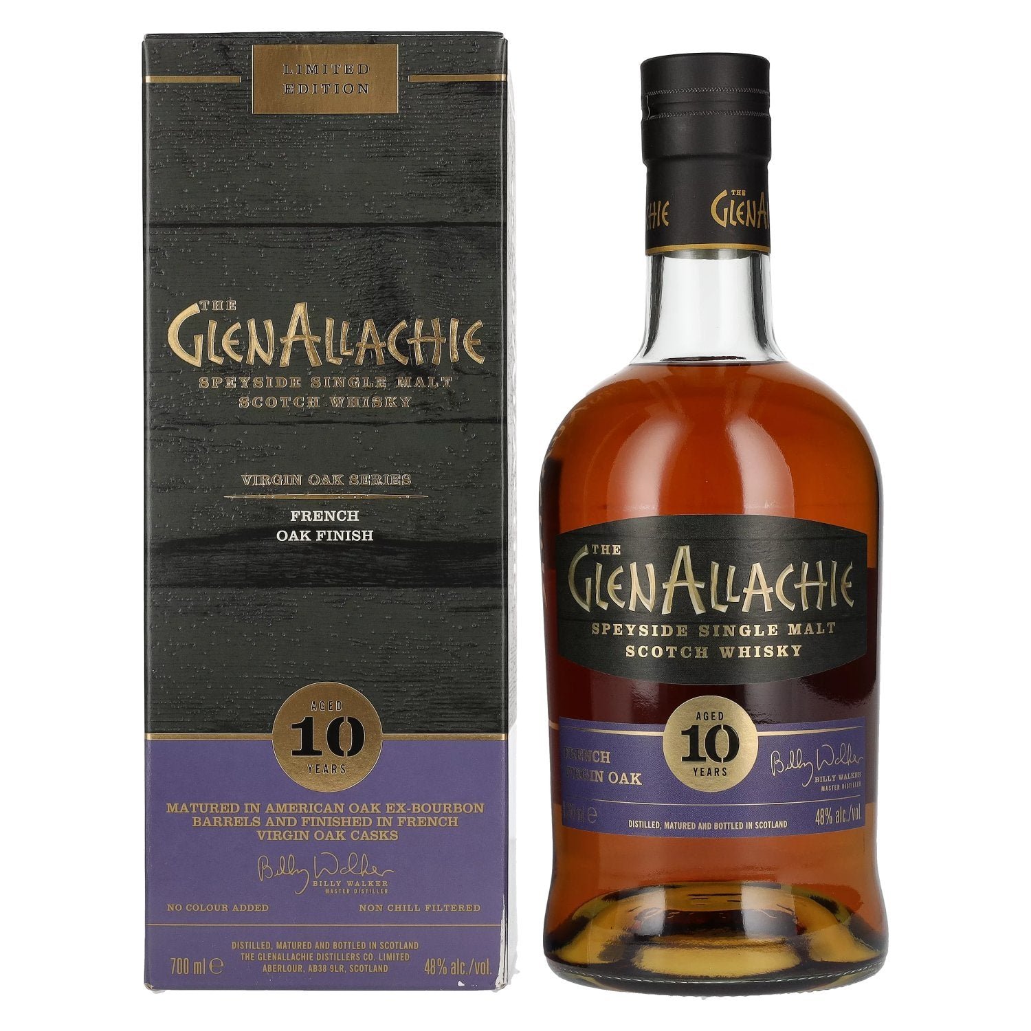 e0610de6910b91e80a0c079324cd13486166e3f9ffdfebec5c109ed590766b9f.jpg The GlenAllachie 10 Years Old FRENCH VIRGIN OAK FINISH 48% Vol. 0,7l in gift box - Image 1