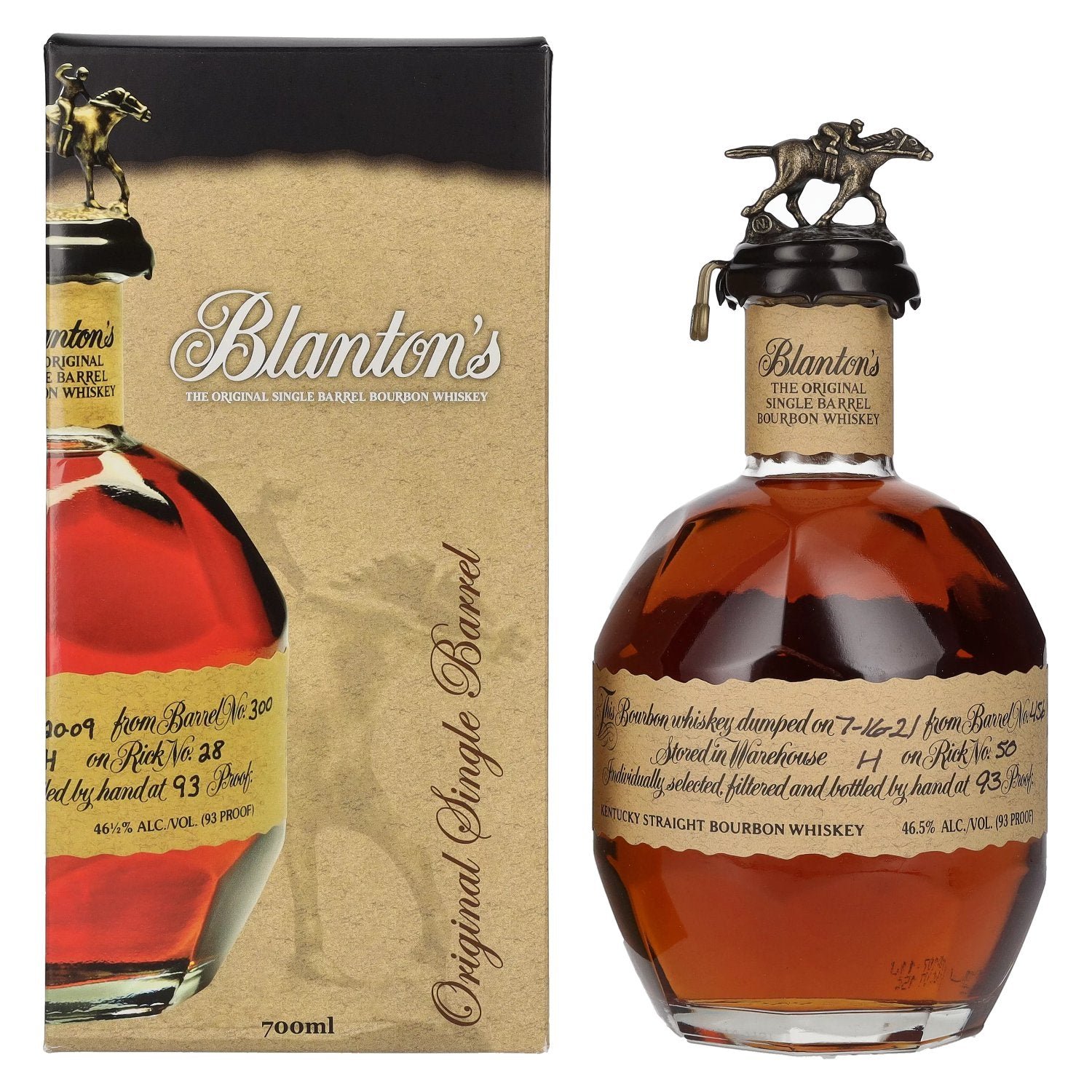 e0a120243e86e527b73ab557a94ee32a2727cde975dbdf0184c627eaa977ee77.jpg Blanton's The Original Single Barrel Bourbon Whiskey 46,5% Vol. 0,7l in gift box - Image 1