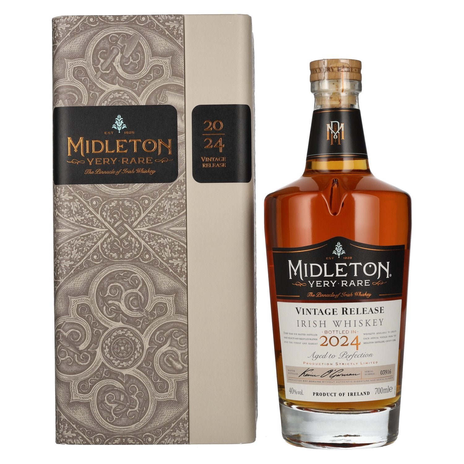 e22b3b9eee66e5c11c5c7be78548aa68116b475857371c93957fb788a131653d.jpg Midleton VERY RARE Irish Whiskey Vintage Release 2024 40% Vol. 0,7l in wooden box - Image 1