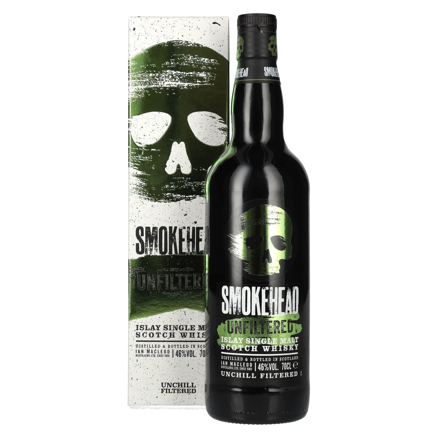 e512fd45ee5210f9d481c282d30b6d60b7b7a10e4e03fbed0385e095ea6e791e.jpg Smokehead UNFILTERED Islay Single Malt Scotch Whisky 46% Vol. 0,7l in gift box - Image 1