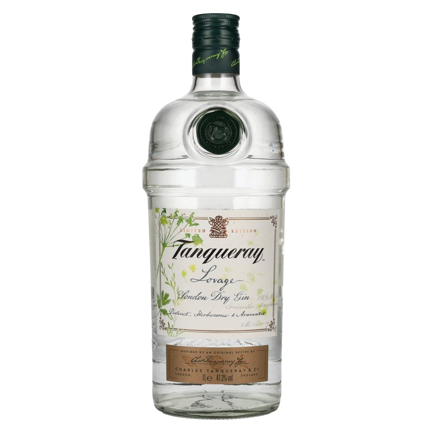 e9af8ce498db3c538ddc6cee65567fdc7f419bfd855e1c74f28448154456683a.jpg Tanqueray LOVAGE London Dry Gin Limited Edition 47,3% Vol. 1l - Image 1