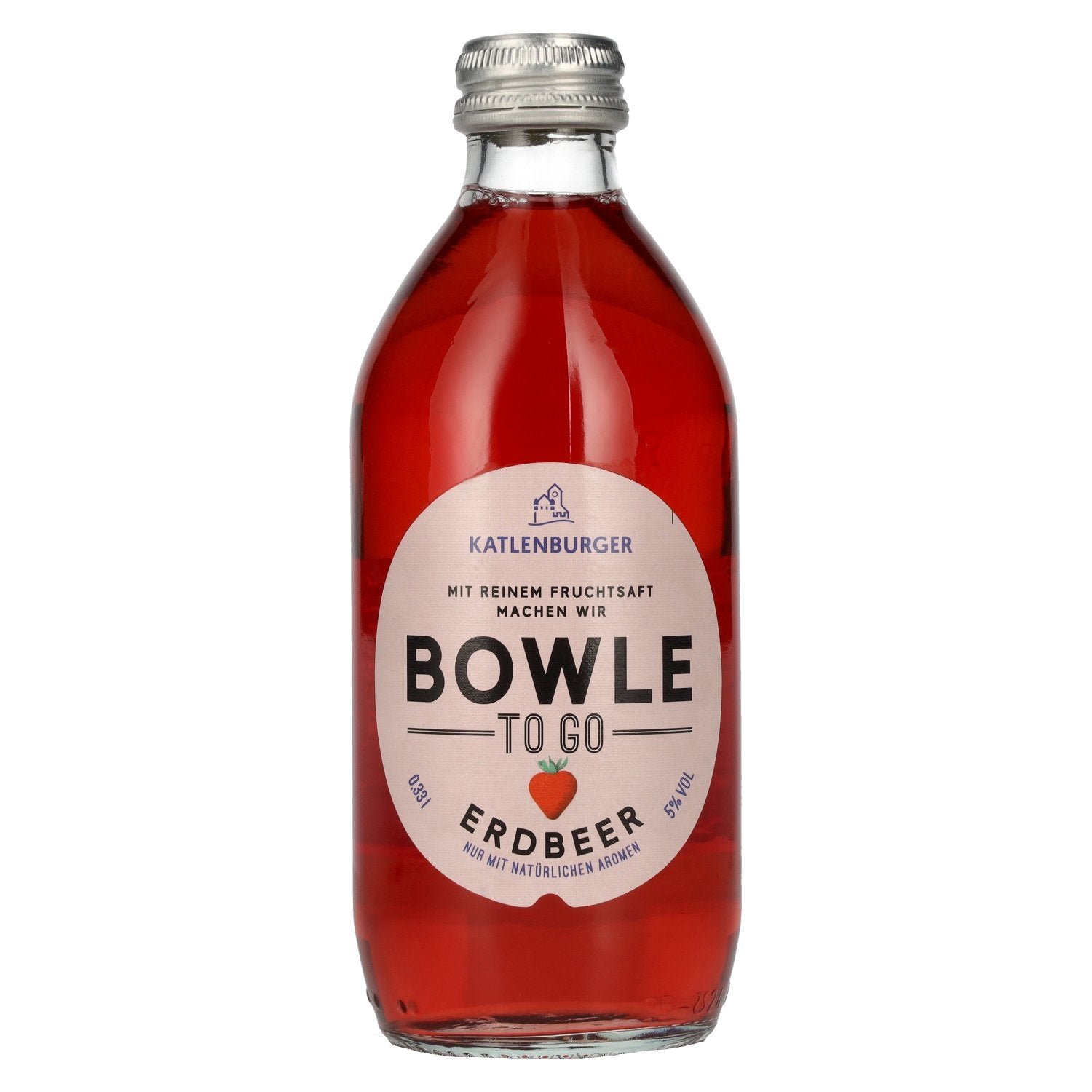 ecc181c3ee0965c1ffa26f9f2898f978d521a0ad49436fd903c18c06db7f1886.jpg Katlenburger Bowle-To-Go Strawberry 5% Vol. 0,33l - Image 1
