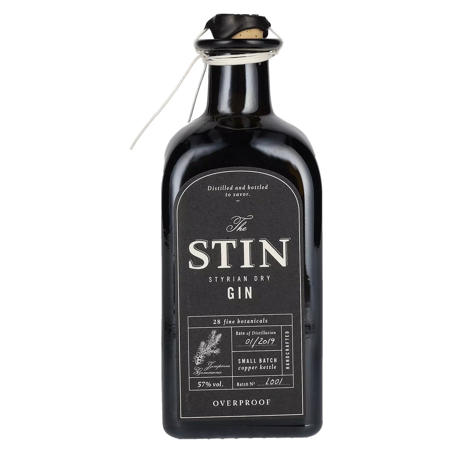 efba8d10dc9fd1fe37fb6a673511329ad040eebc8d5c6e68514c63a57d3cc86e.jpg The STIN Styrian Dry Gin OVERPROOF 57% Vol. 0,5l - Image 1