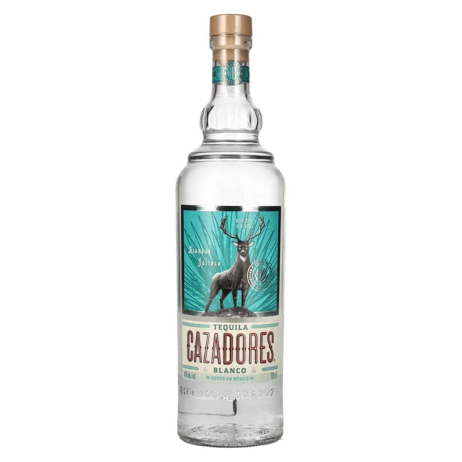 efcf94f1c27de1ed821a3d96a73b977a2d73ef74089927d4fbc259af66b75f9e.jpg Cazadores Tequila Blanco 40% Vol. 0,7l - Image 1