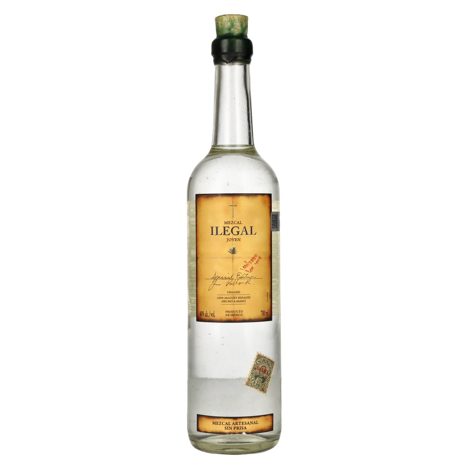 f0be81cb19ec12fcd67be3fdc7fe4c895de96fa5079371a63d1d45c1558bd18d.jpg Ilegal Mezcal Joven Special Edition 40% Vol. 0,7l - Image 1