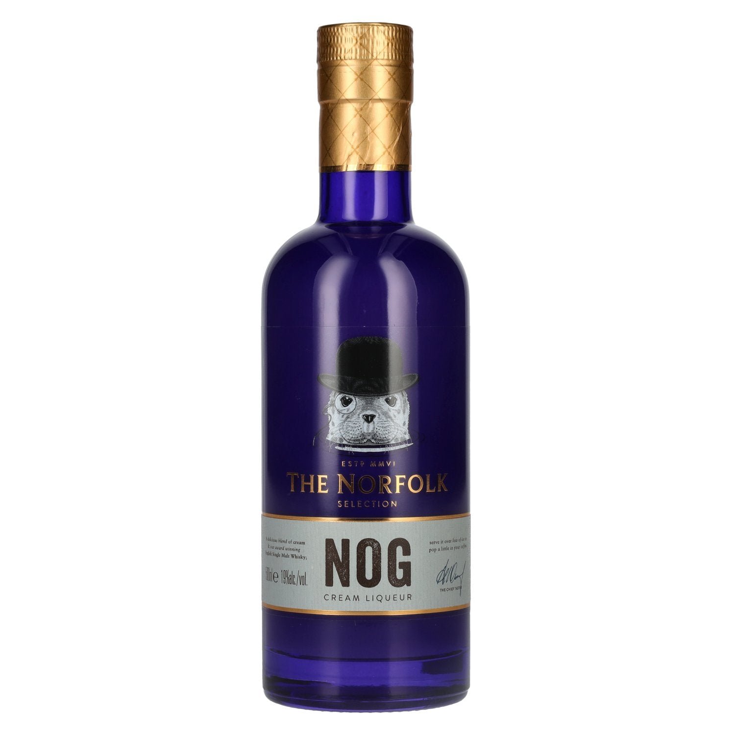 f21499e12632fb464eabc0e3a5990fc8e304a135e3eb7e20c5e9530bb32e74c5.jpg The Norfolk Selection Nog Cream Liqueur 19% Vol. 0,5l - Image 1