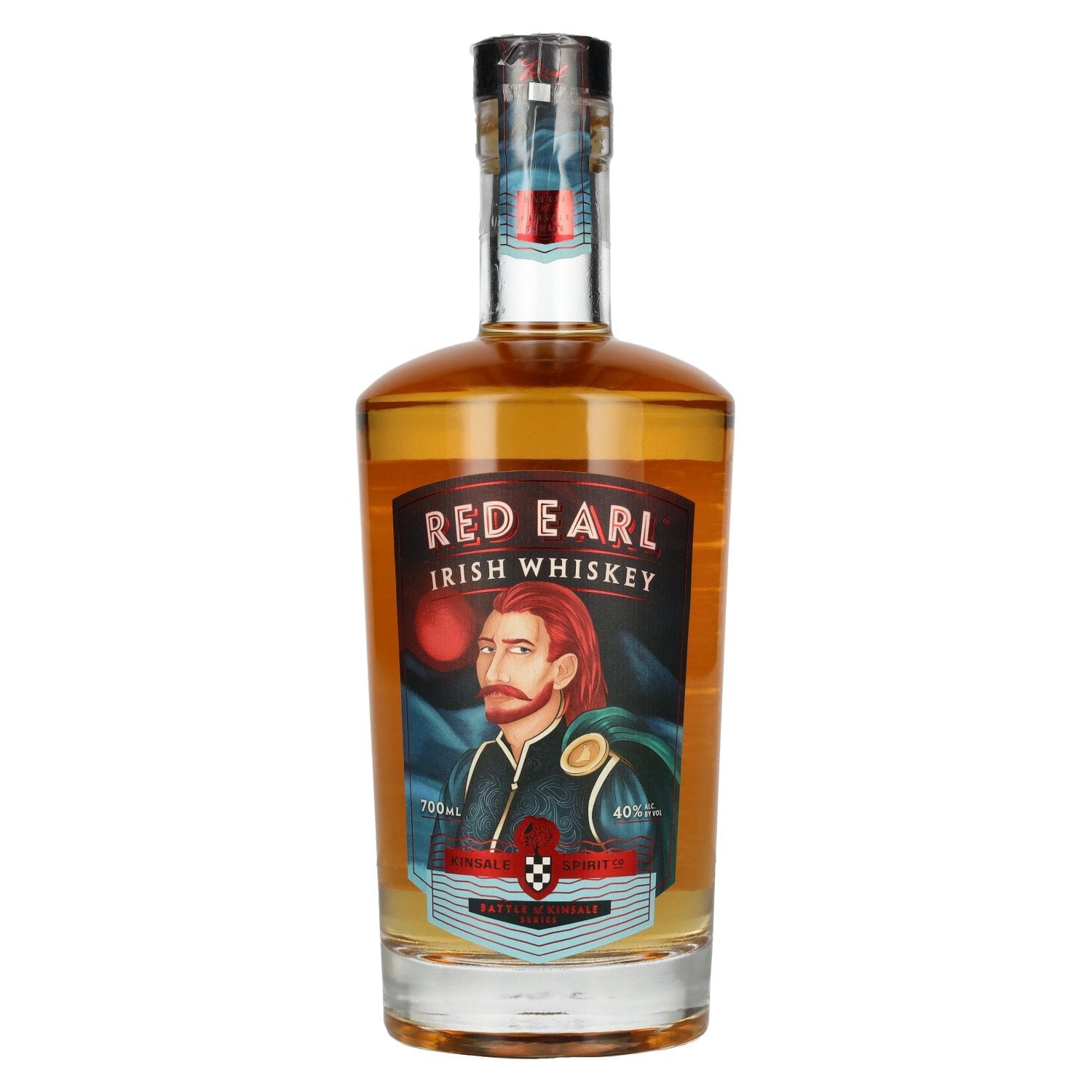 f2311da3ef74bc9e75bd99cc1acbafc4b2e926db2c076164e28bbca126e83f88.jpg Kinsale RED EARL Irish Whiskey 40% Vol. 0,7l - Image 1