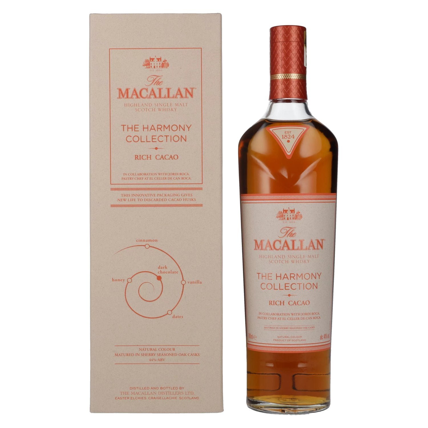 f3d4e58b593ed82b3b388363b7cccc934ecdae4ff891d06b3beb67513e9cbe99.jpg The Macallan The Harmony Collection RICH CACAO 44% Vol. 0,7l in gift box - Image 1