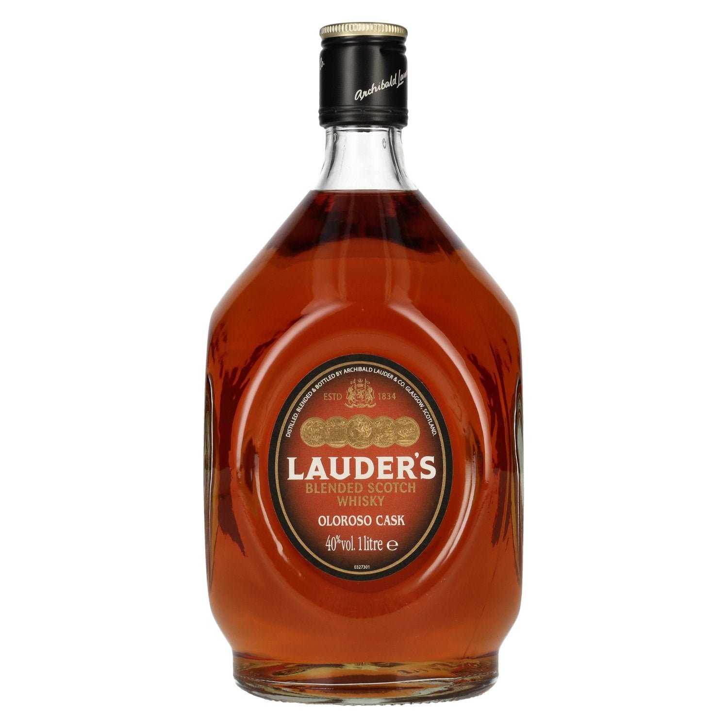 f5335114b72bf477b376c1fd73f90ccc64e5b323962582af50ec1f613010f240.jpg Lauder's OLOROSO CASK Blended Scotch Whisky 40% Vol. 1l - Image 1
