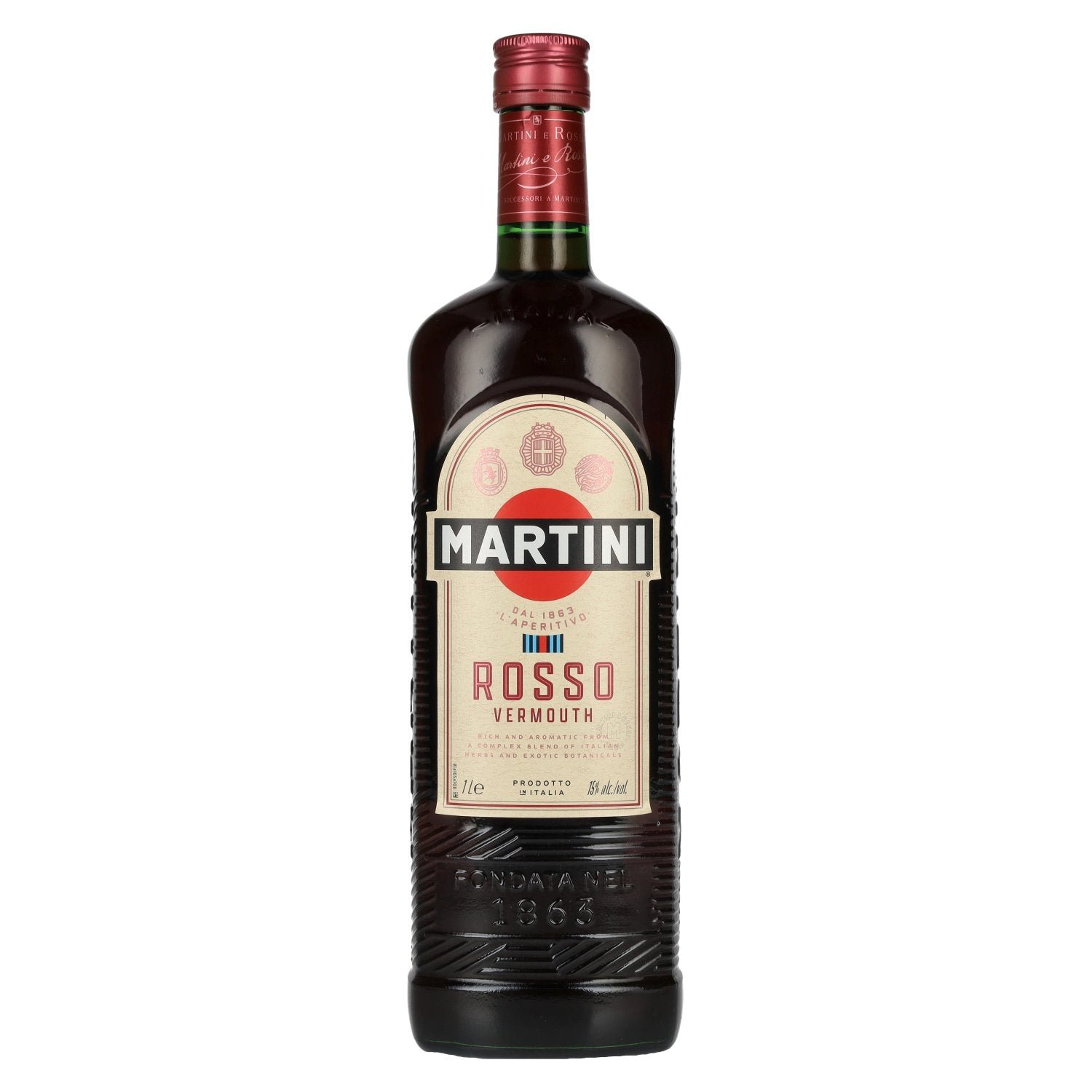 f5fdd55733daaf6e567d4600f8e6e25b350f2a5d42bd5c144cf4b1d2c8af8b43.jpg Martini L'Aperitivo ROSSO Vermouth 15% Vol. 1l - Image 1