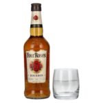 Four Roses Bourbon 40% ABV, 0.7l, with whisky glass