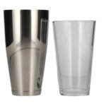 APS Boston Shaker Silver 2-piece with glass