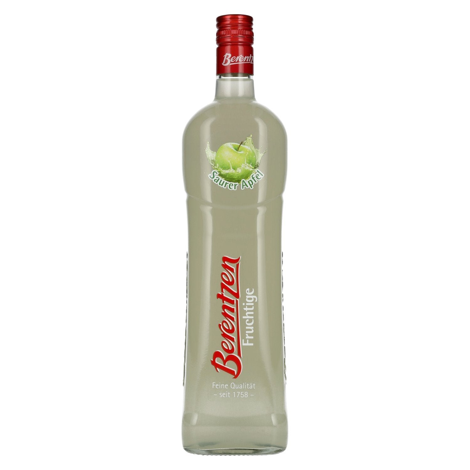 fa14fe2cfa4a6f06d21deb27b74500bcd35102f8576b62aa626ef0107e2245e9.jpg Berentzen Sour Apple 16% Vol. 1l - Image 1