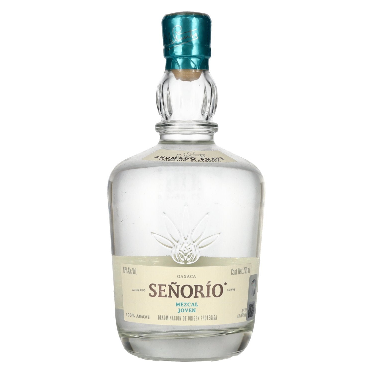 fa1c9193fe8a846b15812d02840c34ad0cce69e4e13a59d3ae44aea73189e88d.jpg Señorio Mezcal Joven 100% Agave DOP 40% Vol. 0,7l - Image 1