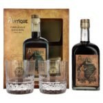 Badel Antique Pelinkovac Premium Herbal Liqueur 35% Vol. 0,7l in gift box with 2 glasses