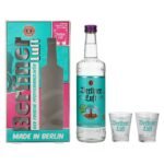 Berliner Luft DER FRISCHE peppermint liqueur 18% vol. 0.7l in gift box with 2 glasses