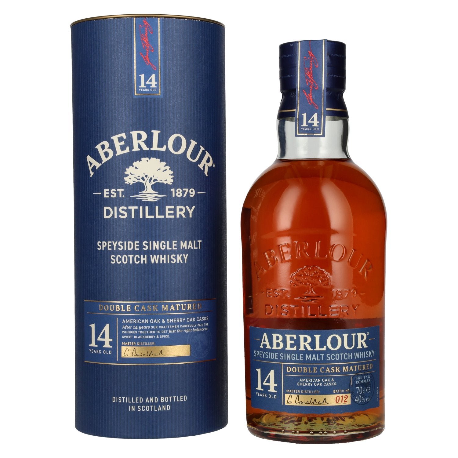 ff48ff76d852eb77225ee1519adb0370eb68a40c760728c34ce62c2040ed2507.jpg Aberlour 14 Years Old DOUBLE CASK MATURED Batch 012 40% Vol. 0,7l in gift box - Image 1